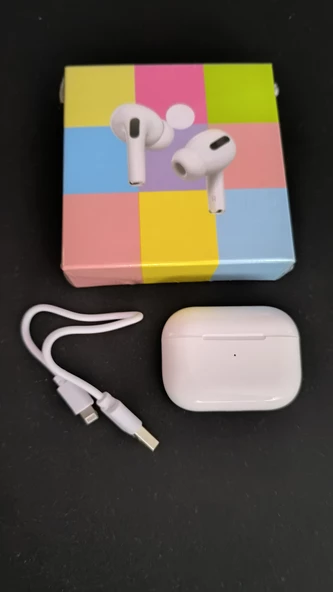 Kablosuz Kulakiçi Kulaklık Ar Pods Pro iPhone ve Android Uyumlu Tüm Özellikler Aktif - 3