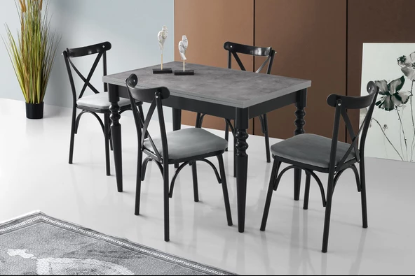 Cunda Bahar Mutfak Masası Sandalye Takımı 70x110 - 2