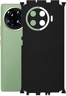 Tecno Spark 20 Pro Plus (KJ7) ile Uyumlu Mat Siyah Arka Kaplama