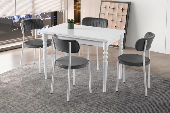 Cunda Beta Mutfak Masası Sandalye Takımı 70x110 - 1