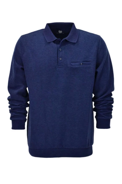 Erkek Polo Yaka Cepli Sweatshirt BGL-ST04197 - Resim 2