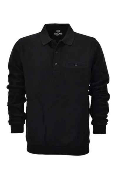 Erkek Polo Yaka Cepli Sweatshirt BGL-ST04197 - Resim 3