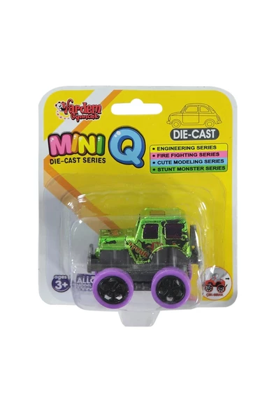Die Cast Çek Bırak Metal Mini Araba - 1 Adet - 4