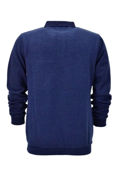 Erkek Polo Yaka Cepli Sweatshirt BGL-ST04197 - Resim 9