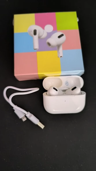 Kablosuz Kulakiçi Kulaklık Ar Pods Pro iPhone ve Android Uyumlu Tüm Özellikler Aktif - 2