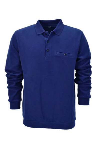 Erkek Polo Yaka Cepli Sweatshirt BGL-ST04197 - Resim 5