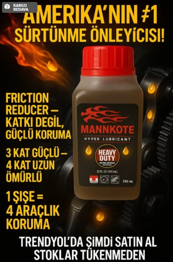 Mannkote Motor Yağ Katkısı 200 ml Motor Koruyucu & Duman Ve Ses Kesici Made İn USA