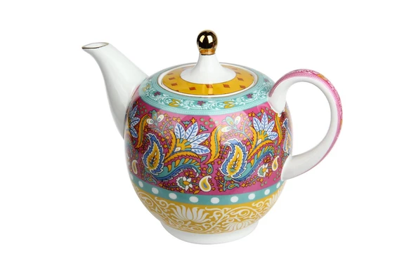 Lucky Art Eliana Bone China Desenli Porselen Çaydanlık 1300 ml LYHD 597