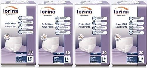 Lorina Emici Külot Büyük Boy L 30'lu 4 Adet Hasta Bezi - 1