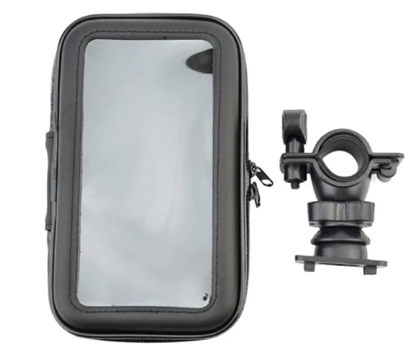 Motosiklet Telefon Tutucu 3 Inch Gidon Bağlantılı Telefon Tutma Aparatı - 5