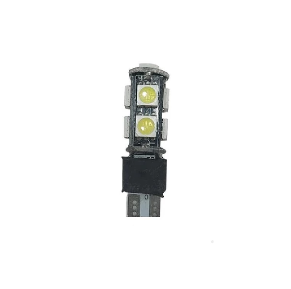 Motosiklet T10 Led Işık İkaz Stop Lambası Çakarlı Led Aydınlatma Beyaz Işık - 2
