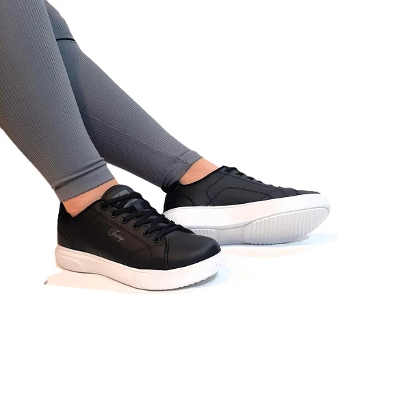 Jump 31178 Siyah-Beyaz Memory Sistem Hafif Rahat Spor Ayakkabı - 3