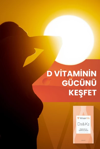 Wiserlife D3&K2 Vitamin D3 ve Vitamin K2 İçeren Takviye Edici Gıda 20 ml - Resim 4