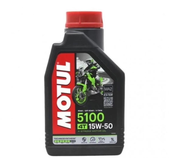 Motul 5100 Ester 15w50 Full Performans 4 Zamanlı Motosiklet Yağı 1 Litre