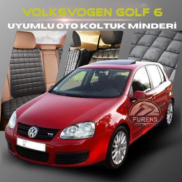 Volksvogen Golf 6 Antrasit Renk Tay Tüyü Cepli & Terletmez Sırtlı Oto Koltuk Minder Seti - Koltuk Koruma Kılıfı (ÖN & ARKA TAM SET) ürün görseli