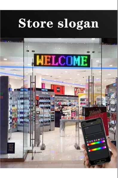 İşyeri Tır Kamyon Otobüs Uyumlu 90 Cm Rgb Led Panel 19,2x89,8cm Ölçü 16x96 Led Sayısı Kumanda +Kablo - 5