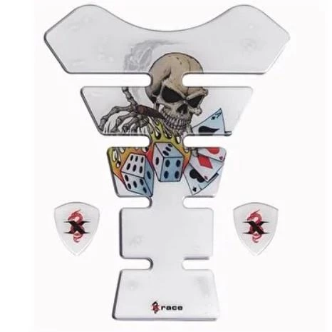 Xrace TX 02 Gambit Skull Gaz Yakıt Tankı Depo Koruyucu Kuru Kafalı Tankped - 2