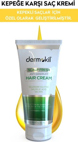 Dermokil Kepeğe Karşı Etkili Saç Bakım Kremi 200 ml - Resim 3