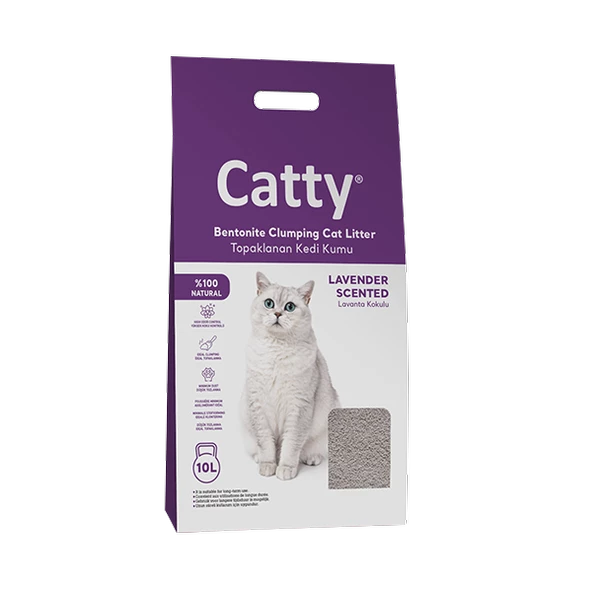CATTY LAVANTA KOKULU KEDİ KUMU 10 LİTRE