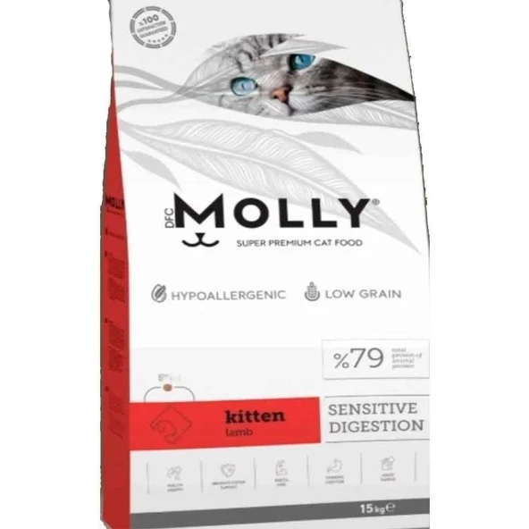 MOLLY KUZULU YAVRU KEDİ MAMASI 15 KG