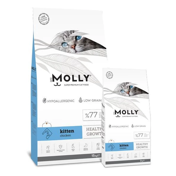MOLLY TAVUKLU YAVRU KEDİ MAMASI 15 KG