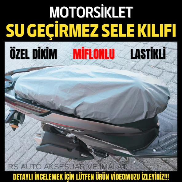 MOTORSİKLET SELE KILIFI SU GEÇİRMEZ KOLTUK KILIFI 50cc 125cc MOTORLARA UYUMLUDUR