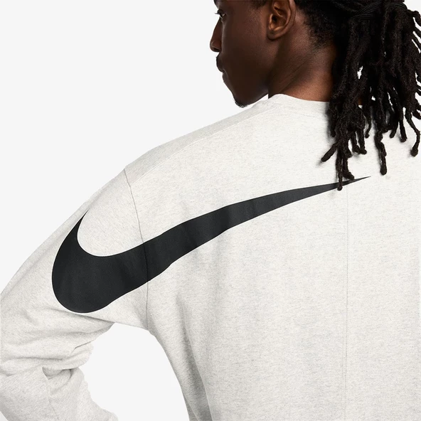 Nike ISPA Long Sleeve T-shirt Grey Heather & Black FJ7374-050 Sweatshirt - 4
