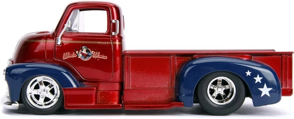 Jada Wonder Woman % 1952 Chevy Coe Pickup Model Araba