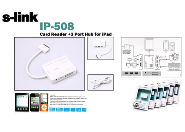 S-link IP-508 Ipad Kart Okuyucu