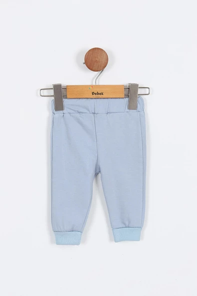 Ayı Desenli Pamuklu Çıt Kapşonlu Zıbınlı Uzun Kollu Erkek Bebek 3'lü Takım Alt Üst Erkek Bebek Takım - 10