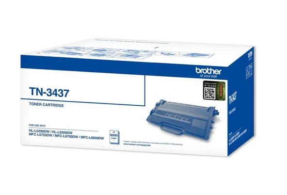 Brother TN-3437 8.000 Sayfa Black Siyah Toner HL-L5100 HL-L5200DW  HL-L6200DW ürün görseli
