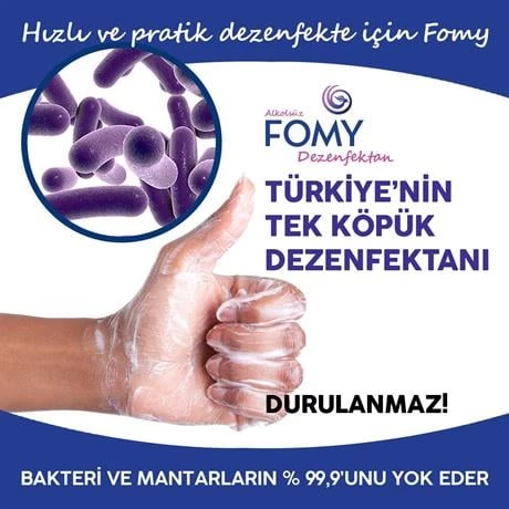 FOMY Köpük Dezenfektan Alkolsüz El ve Cilt Dezenfektan Köpüğü 500 ml - 6