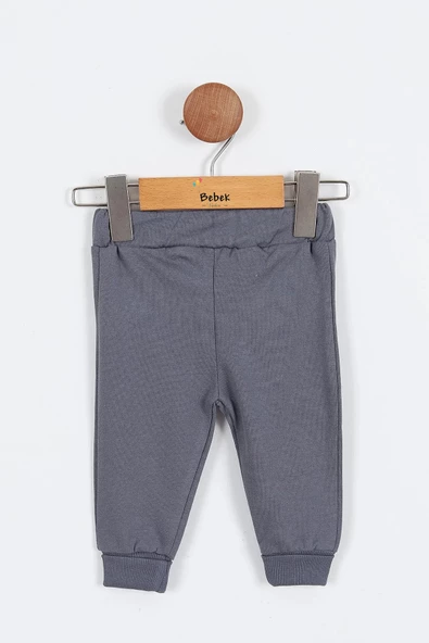 Ayı Desenli Pamuklu Çıt Kapşonlu Zıbınlı Uzun Kollu Erkek Bebek 3'lü Takım Alt Üst Erkek Bebek Takım - 7