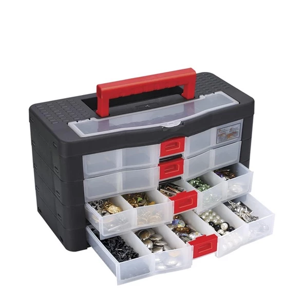 Asrın Asr-2058 4 Lü Organizer Çekmece (39x19x21,5 cm)