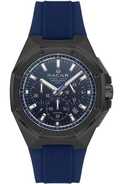 NACAR MAVİ SİLİKON ERKEK KOL SAATİ NC08-29430495-BLS3 ürün görseli 1