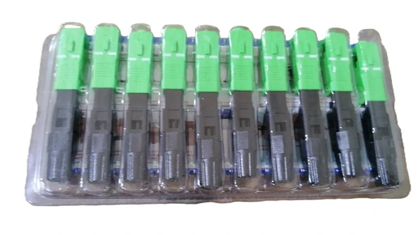 Fiber Optik Fast Connector Yeşil 10 Adetli Paket Sc/Apc (Fiber Konnektör)