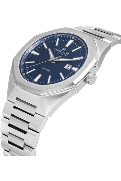 NACAR ÇELİK METAL BAND ERKEK KOL SAATİ NC08-29430494-ALM - Resim 4