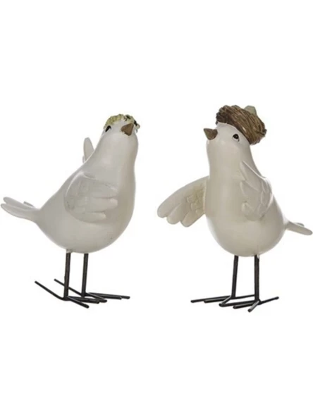 Lima Dans Eden Çift Kuşlar Biblo 12x13 cm - 3