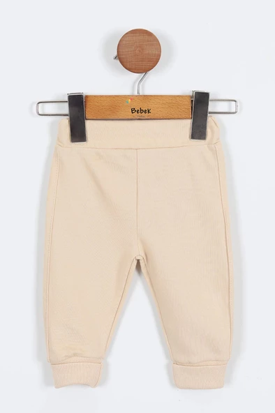 Tavşan Desenli Pamuklu Kapşonlu Zıbınlı Uzun Kollu Erkek Bebek 3'lü Takım Alt Üst Erkek Bebek Takım - 5