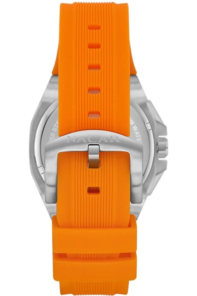 NACAR TURUNCU SİLİKON ERKEK KOL SAATİ NC08-29430495-ABS10 - Resim 2