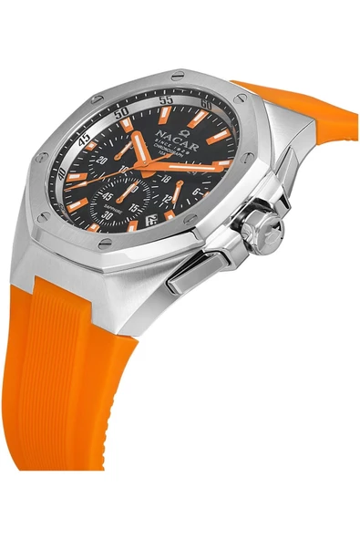 NACAR TURUNCU SİLİKON ERKEK KOL SAATİ NC08-29430495-ABS10 - Resim 4