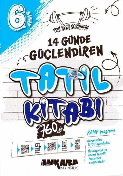 6. Sınıf 14 Günde Güçlendiren Tatil Kitabı Ankara Yayıncılık