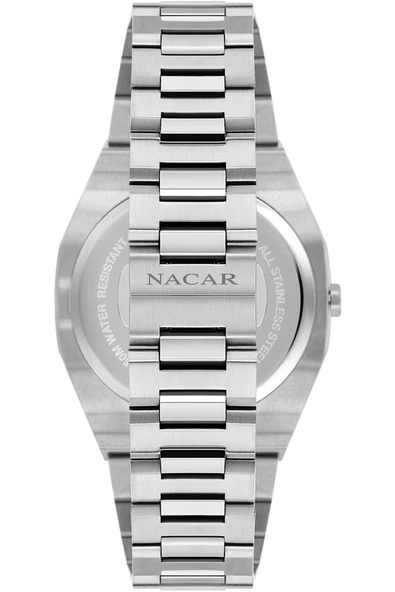 NACAR ÇELİK METAL BAND ERKEK KOL SAATİ NC08-29430494-ALM - Resim 2