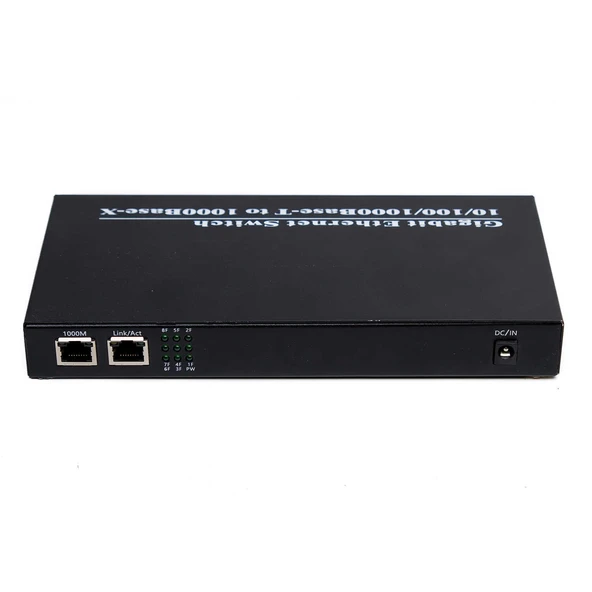 Fiber Optik 4 Port+2 Port RJ45 1000 Mbit Fiber Switch (A) - 2