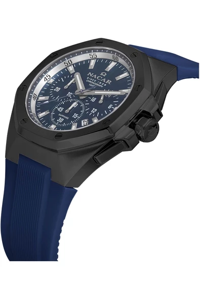 NACAR MAVİ SİLİKON ERKEK KOL SAATİ NC08-29430495-BLS3 - Resim 4