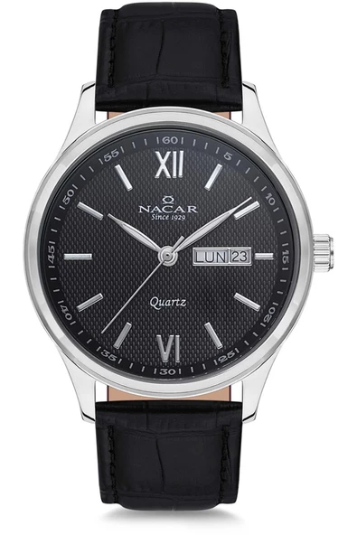 SİYAH DERİ ERKEK KOL SAATİ NC31-29B155-ABL1 ürün görseli 1