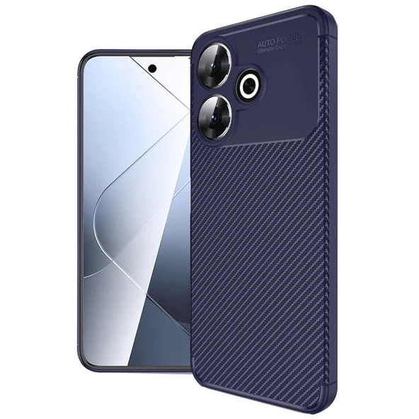 Oppo A3 2024 Kılıf Karbon Silikon Case Kapak - 4