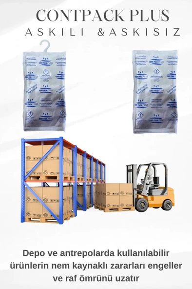 Contpack Plus Askılı Nem Alıcı Rutubet Engelleyici Konteyner Kurutucu 20 Adet 7600 Gr. - Resim 3