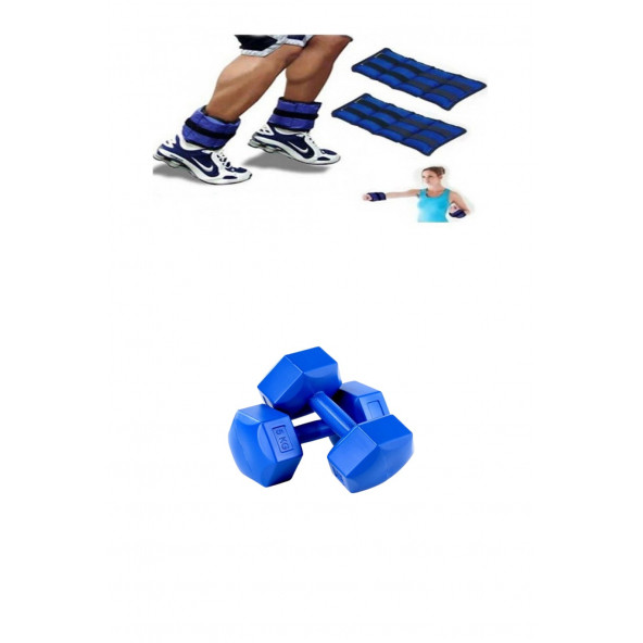 Leyaton El Ayak Bilek Ağırlığı 0.5Kgx2Adet, Dumbell 1Kgx2Adet 2li
