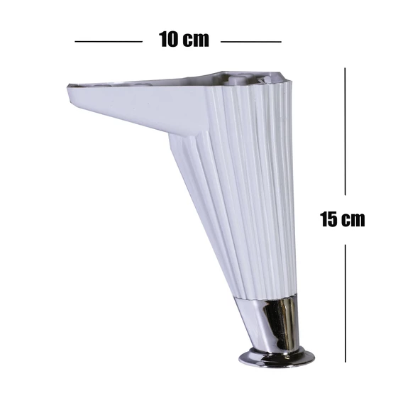 Mobilya Kanepe Masa Sehpa Ayağı Baza Ayak Beyaz 15 Cm (4 ADET) - Masa Ayakları - Tek Ebat - 3